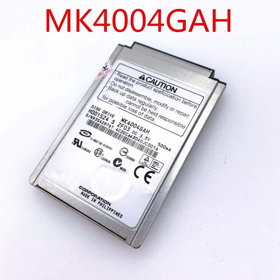 1.8" CF/PATA MK4004GAH 40GB 4200RPM Hard Drive replace MK8007GAH MK4006GAH MK6006GAH for laptop