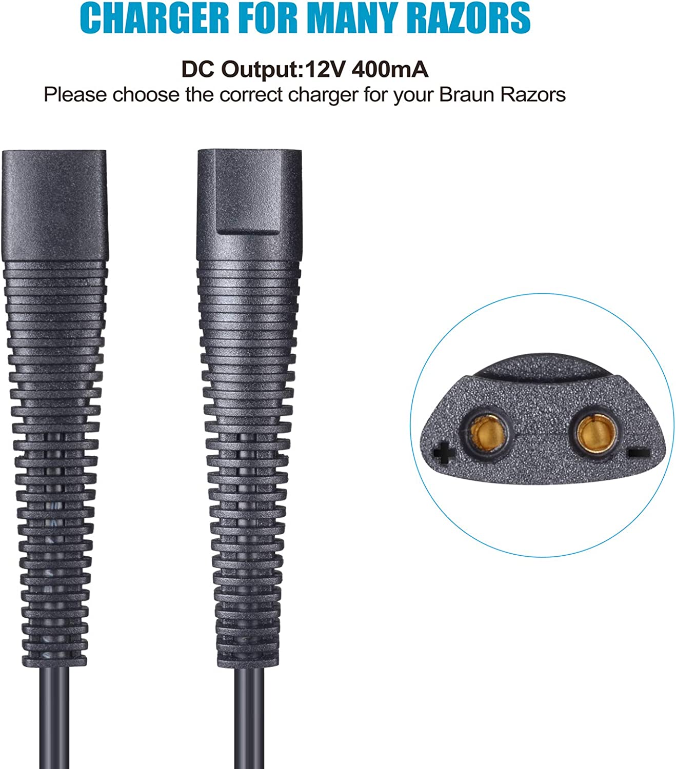 12V Usb Oplaadkabel Vervangende Oplader Kabel Compatibel Met Braun Scheerapparaat Serie 9, Serie 7, Serie 5, Serie 3, Serie 1 Po