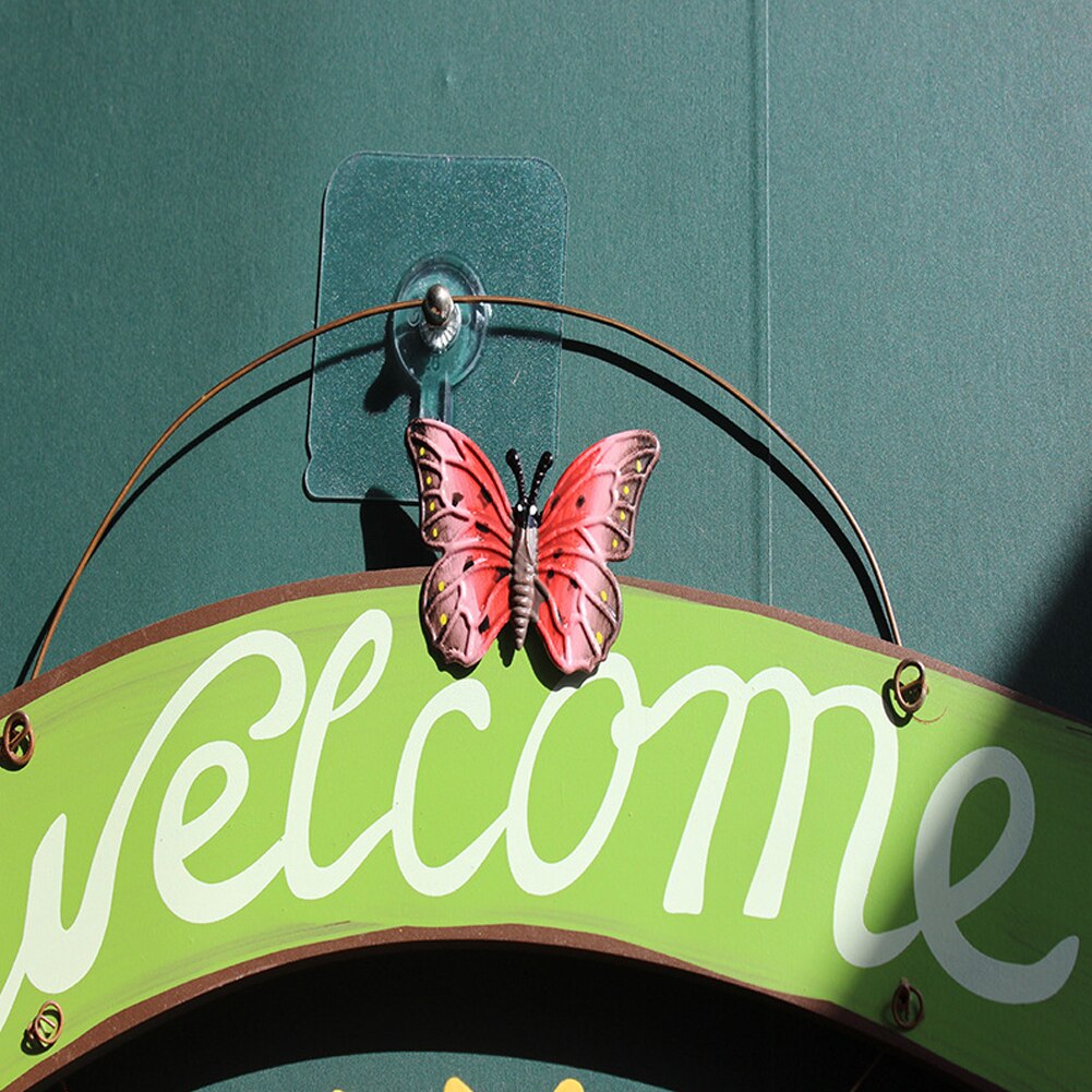 Welkom Teken Handcrafts Metalen Zonnebloem Voordeur Decor Muur Opknoping Teken Voor Deur Veranda Bar Cafe Winkel Deur Veranda