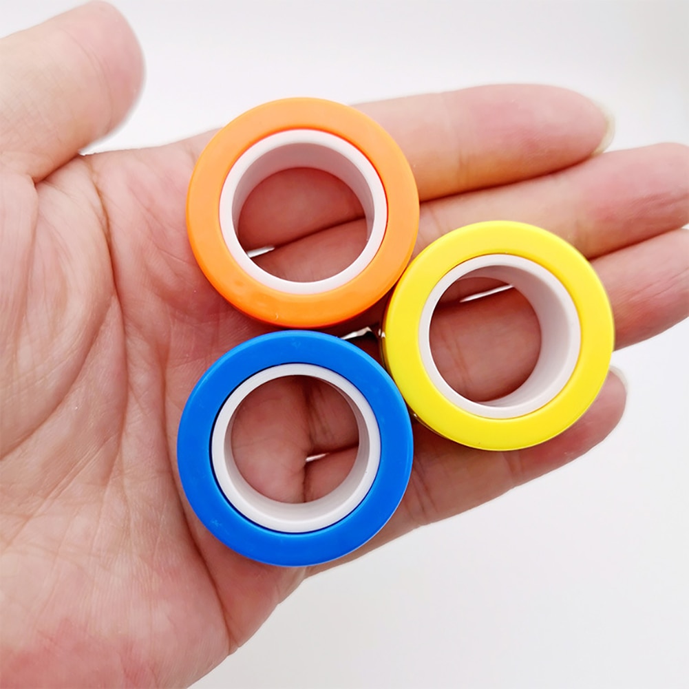 Anti-Stress Magnetische Magische Ringen Unzip Speelgoed Voor Goochelaar Truc Props Decompressie Goocheltruc Kleine Ornamenten