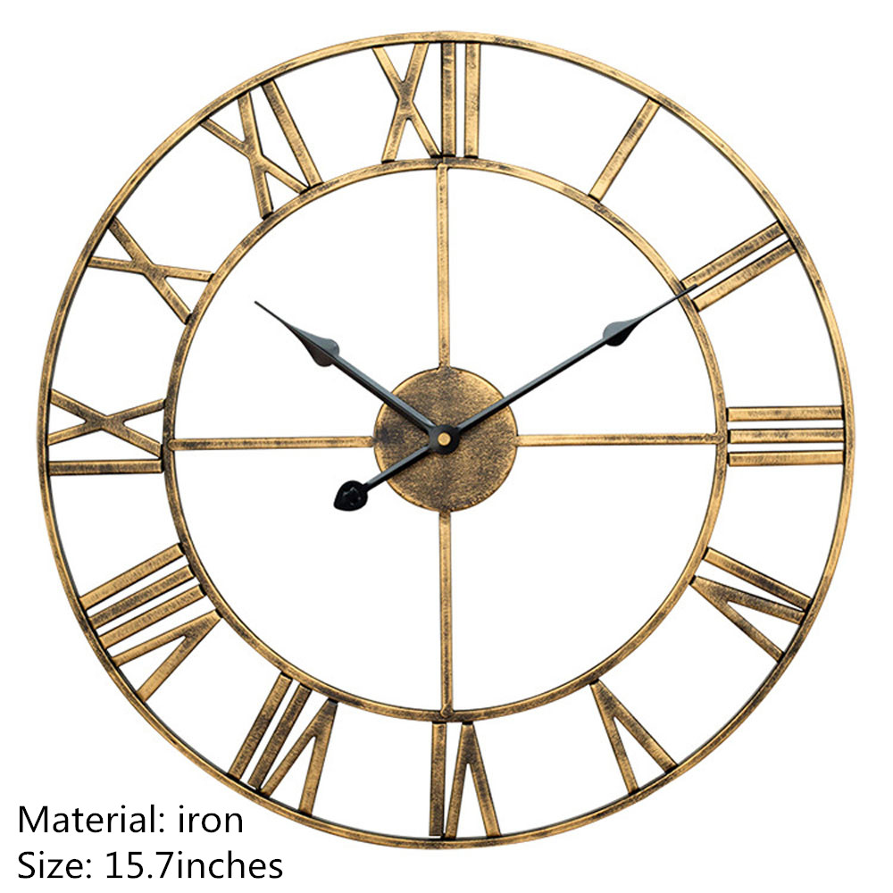 Outdoor Hars Waterdicht Wandklok 12 Inch Stille Geen Klok Decoratieve Klok Voor Terras, Tuin, zwembad Of Woonkamer
