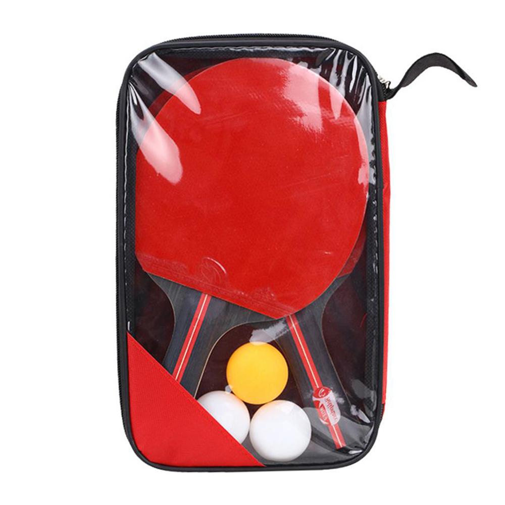 Table Tennis Racket Set Ping Pong 2-Player Set All Levels Table Tennis Paddle with 3 Balls Club Training Racket: Default Title