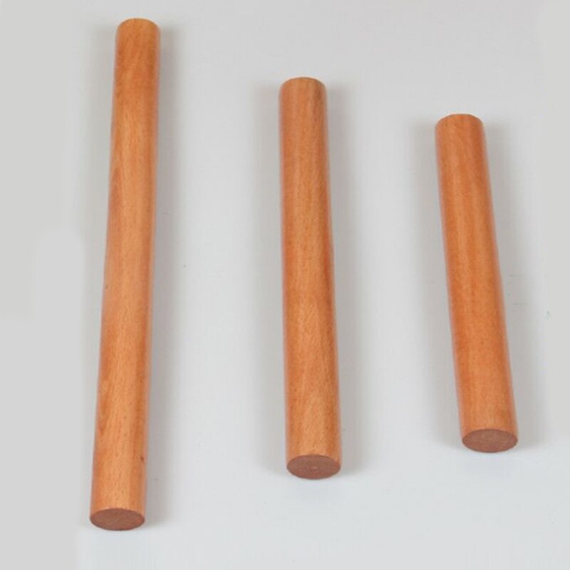 Solid Wood 4 Size Cooking Tools Fondant Cake Decoration Rollers Portable Rolling Pin Dough Roller Kitchen Accessories