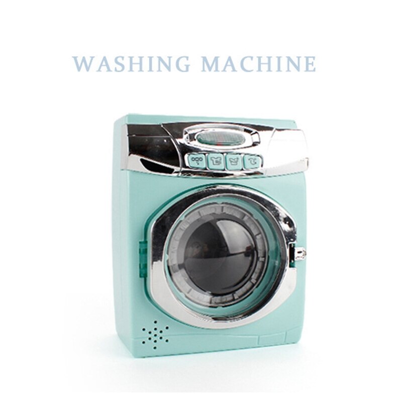 Pretend Play Toy Wash Machine Simulation with Sound and Light for Kids