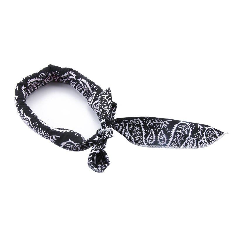 Cooling Collar Cooling Scarf Wrap Soaked Tie Around Neck Head to Instantly Chill Out for Dog and Men Women RW: black