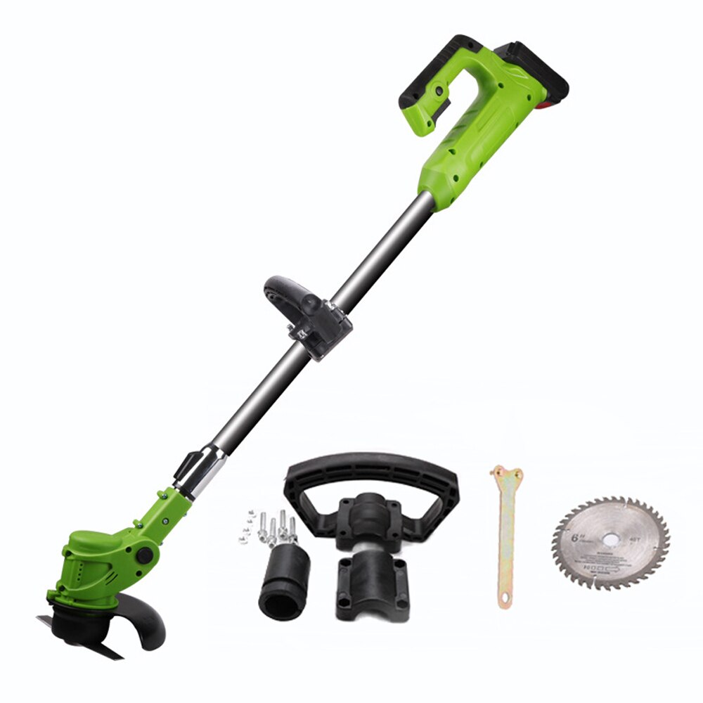 Electric Grass Trimmer Lawn Mower 21V 3000mAh desbrozadora grass Brush Cutter Kit Pruning Cutter Garden Tools with Blade