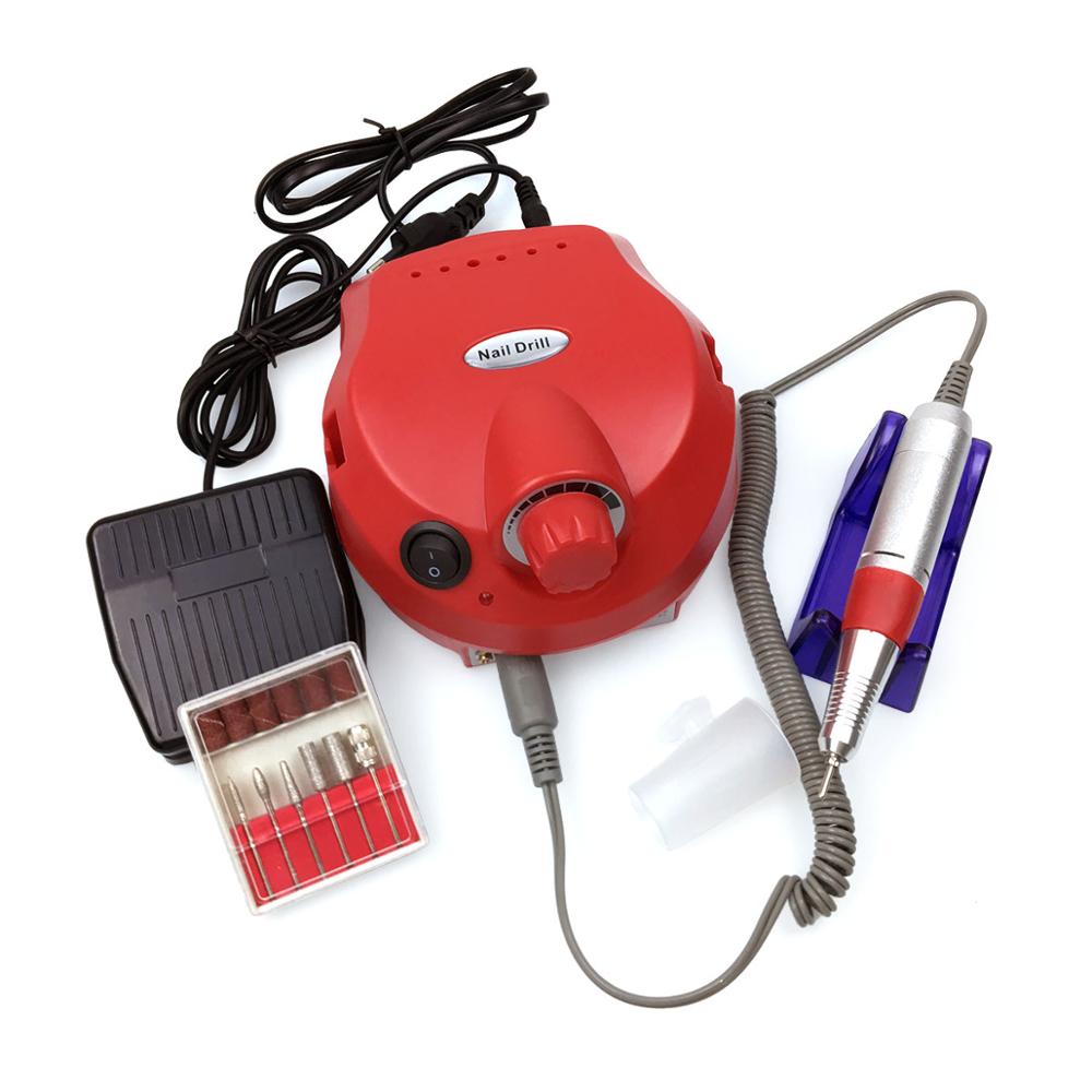 Electric Nail Drill Machine Manicure Pedicure Files Tools Kit &amp; Accessory Nail Polisher Grinding Glazing Machine For Gel Polish