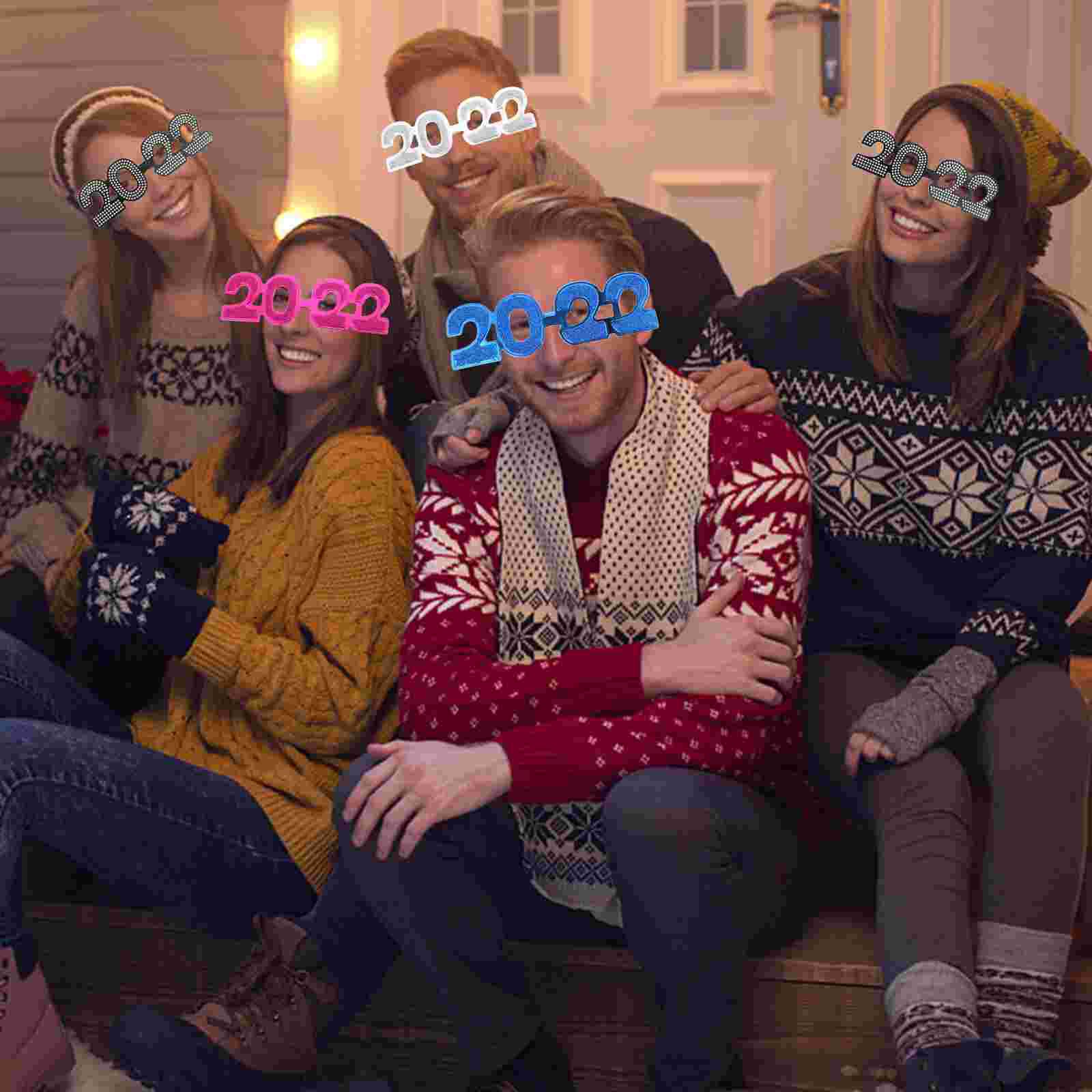 Accesorios para gafas de Año , 5 piezas, 2022, accesorios para fiestas, 2022, gafas digitales