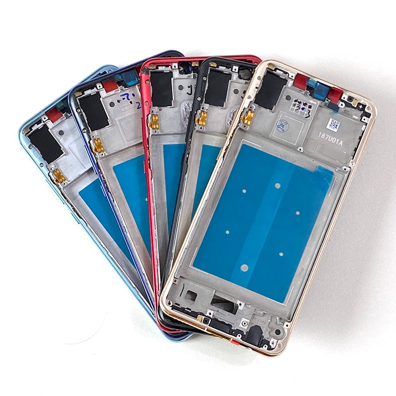 Original m & sen 6.3 "para huawei nova 3 PAR-LX1 INE-LX2 PAR-AL00 moldura dianteira quadro/quadro médio habitação com chaves laterais
