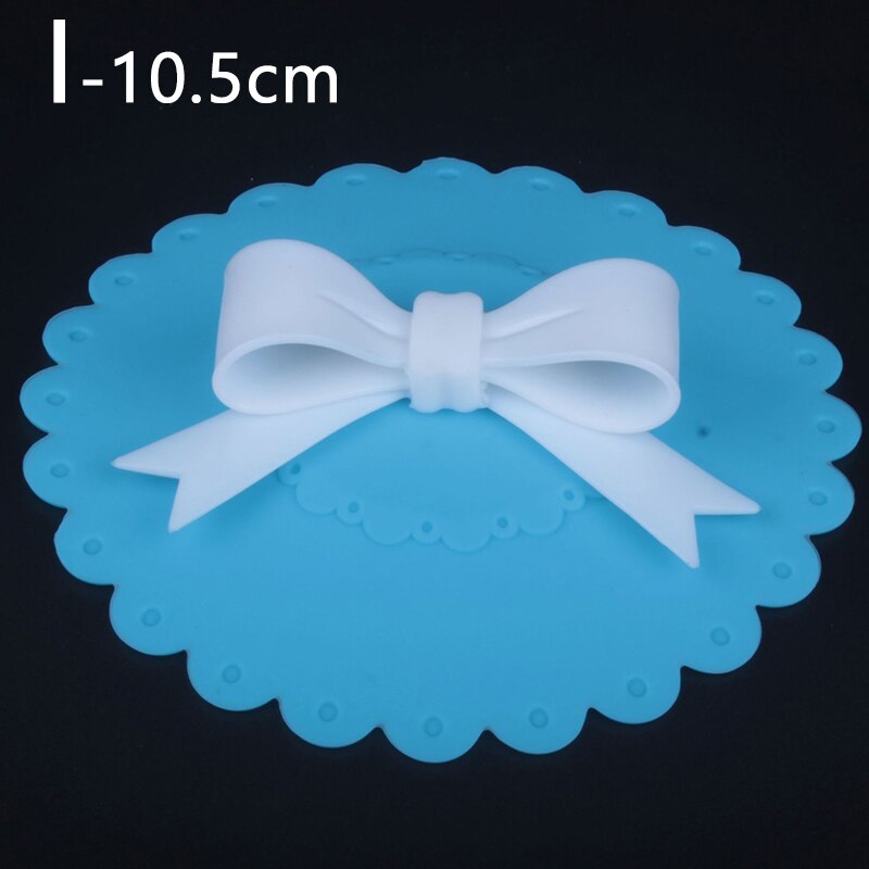 Siliconen bekerdeksels met strik, stofwerende komdeksels, isolatiebekerafdichtingen, mokkendeksels voor glazen bekers, drinkgerei, onderdelen, accessoires: I