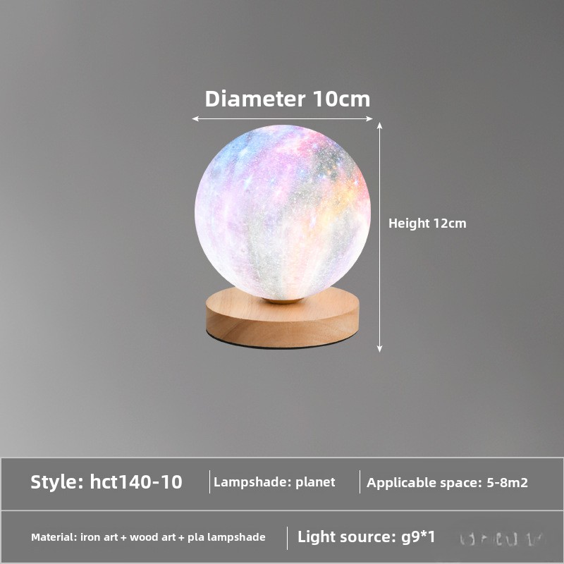 3d månelamper soveværelse sengebordslampe usb-stik natlamper lamper til stue standerlampe indretning hjem: Blå / Hvid