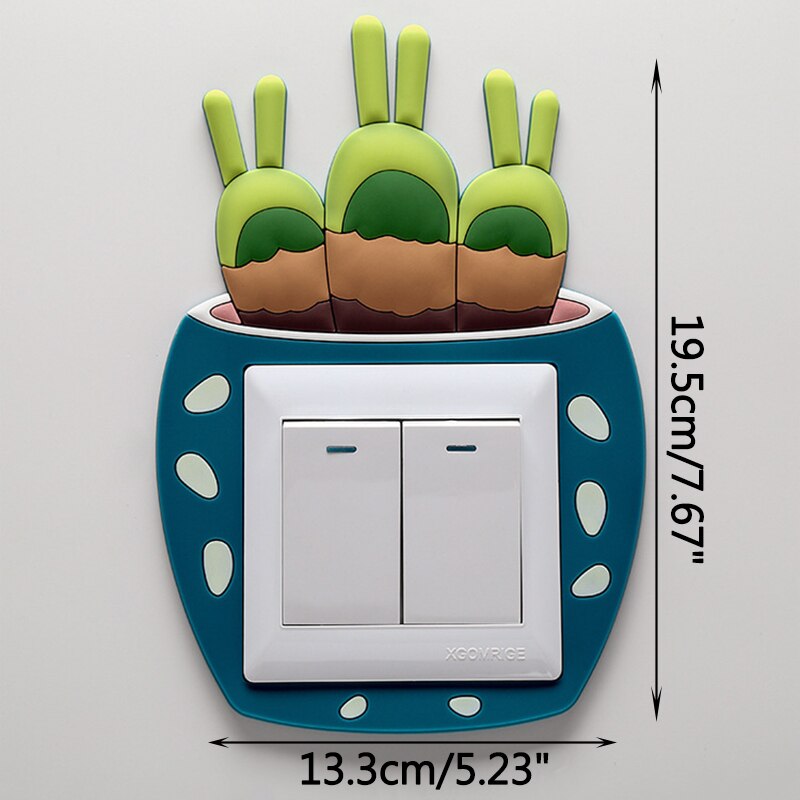 Kaktus Aufkleber Raum Dekoration Schalter Aufkleber Teenager Zimmer Zubehör Zimmer Dekor Zauberstab Dekor Hause Dekoration Zubehör: 3