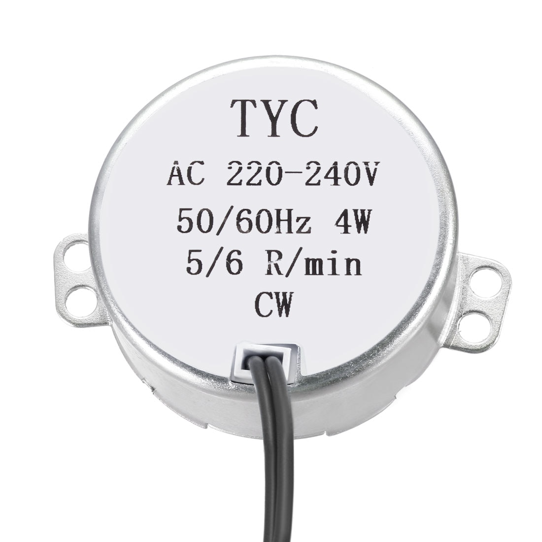 uxcell Synchronous Motor Turntable Synchron Motor 220-240 VAC 50/60Hz 4W CW 5-6RPM