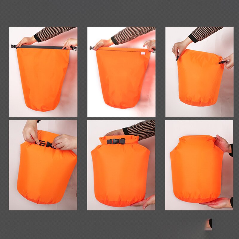 Bolsas impermeables para acampar, Rafting, almacenamiento a prueba de polvo, fundas deportivas, bolsa impermeable con gancho ajustable para exteriores, 10L/20L
