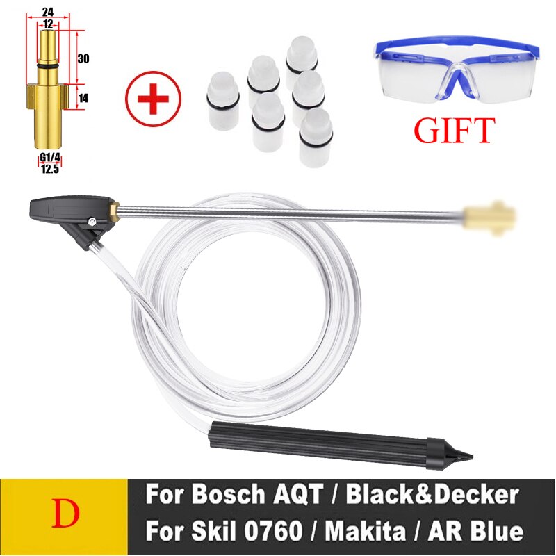 Pressure Washer SandBlasting Kit Wet Sandblaster Lance Nozzle for Karcher K5 Huter Interskol Lavor Parkside High Pressure Washer: D