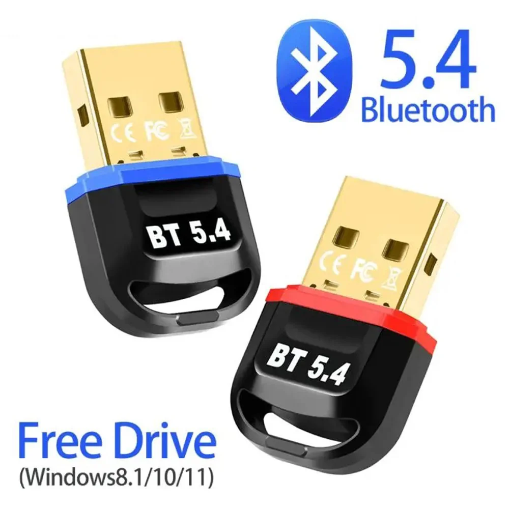 USB Bluetooth 5.4 5.3 Dongle Adapter for PC Speaker Wireless Mouse Keyboard Music Audio Receiver Transmitter Drive free