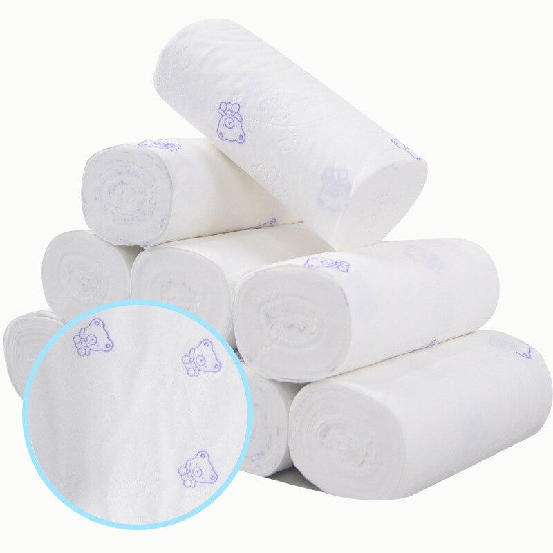 Papel higiénico de 4 capas, 12 rollos, suave, respetuoso con la piel para el Hogar, baño, Hotel, KG66