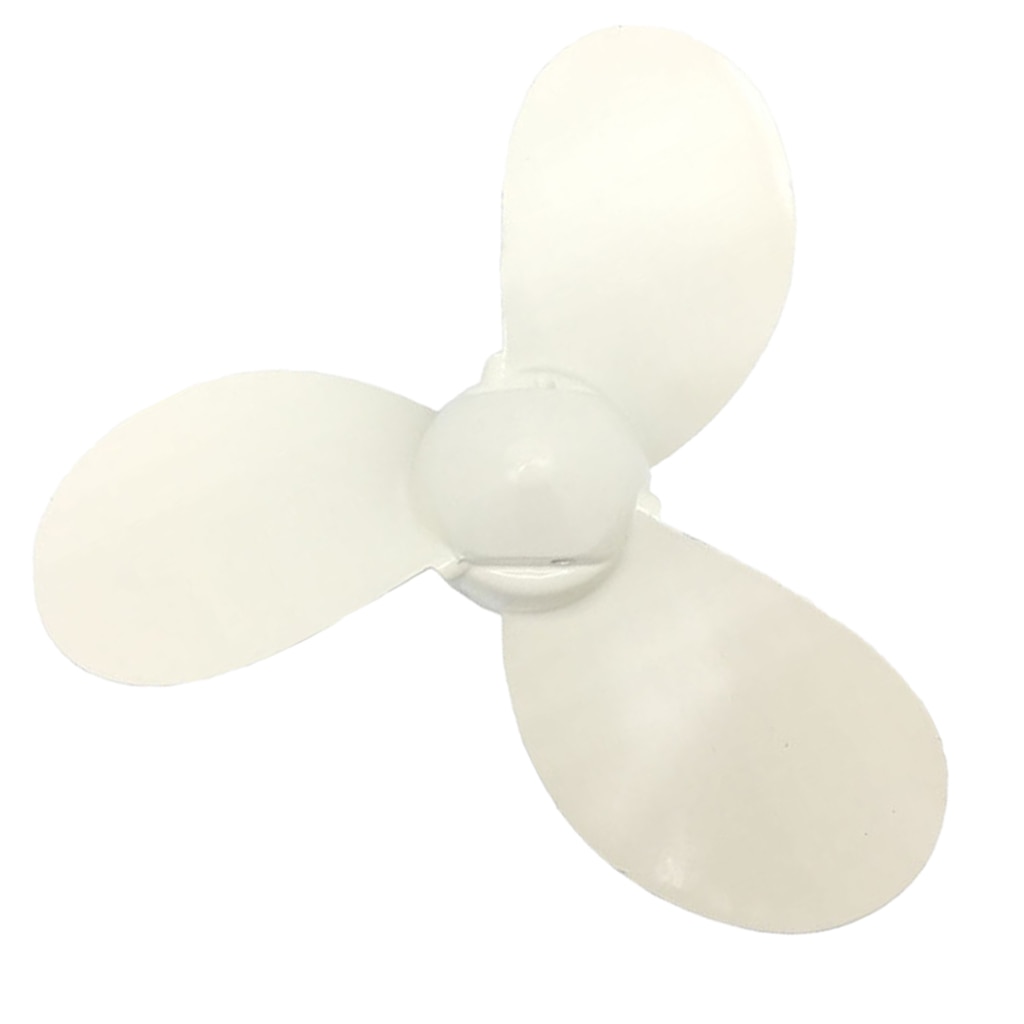 Aluminum Outboard Propeller 3-Blade for Hangkai 3.5HP Boat Engine (White)