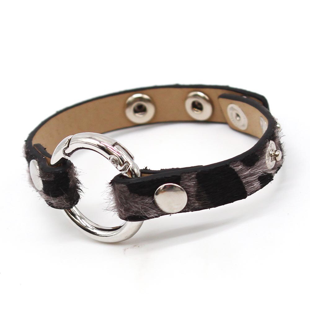 Gestreepte Lederen Armbanden Voor Vrouwen Heren Warp Armbanden En Armbanden Metalen Knop Partij Sieraden