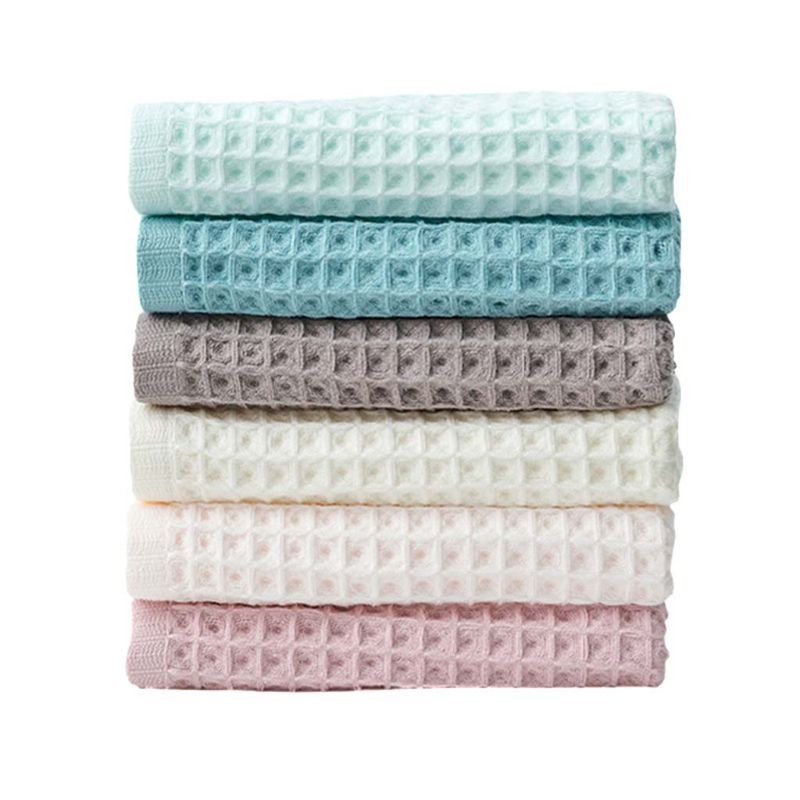 Thuis Textiel Zacht Katoen Wafel Gezicht Handdoeken Voor Volwassen Zachte Absorberende Huishoudelijke Badkamer Handdoek Toiletartikelen Huishouden