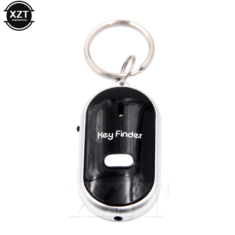 Anti-verloren LED Key Finder Vinden Locator Sleutelhanger Fluitje Pieptoon Controle Torch