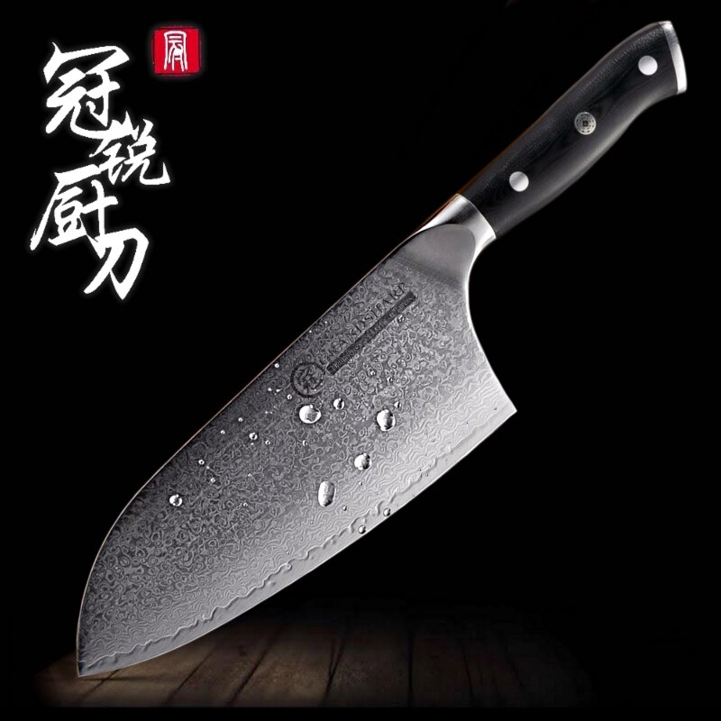 Damascus Kitchen Knife vg10 Japanese Damascus Stai... – Grandado