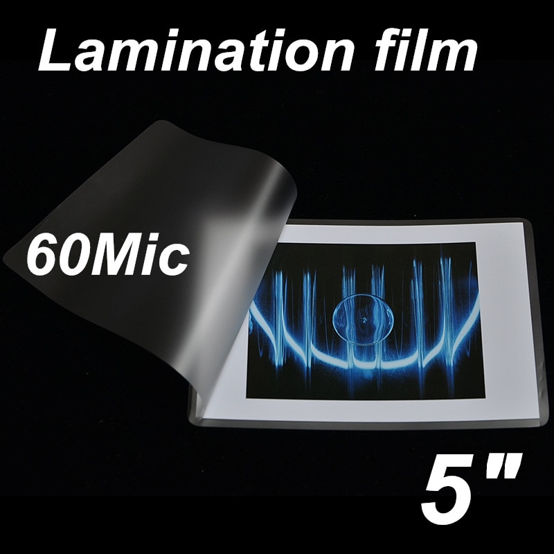 5in 60mic Laminazione marsupio film/Carta D'IDENTITÀ di Laminazione Sacchetto/Regalo Sacchetto di Carta