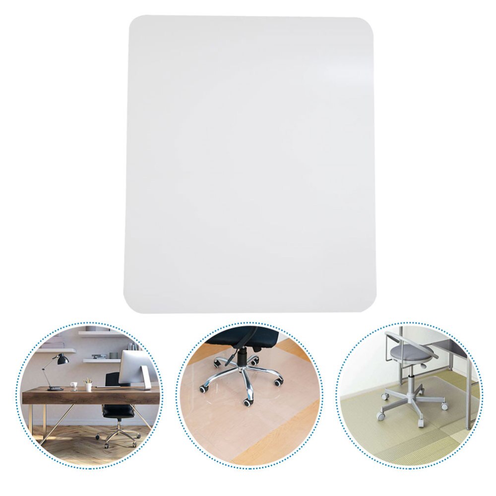 1pc pvc gulvbeskytter praktisk gjennomsiktig sklisikker matte for stuestudie