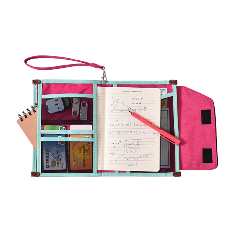 Organizador multifunción de documentos, oficina, gestión, escuela, estudio, cuadernos de escritura, libretas para estudiantes, estuche de lápices, suministros de viaje de negocios