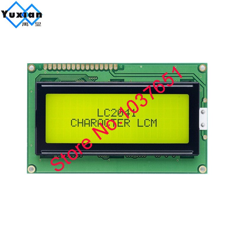 2pcs LCD display 2004 20*4 character module green with Russian cyrillic font Language