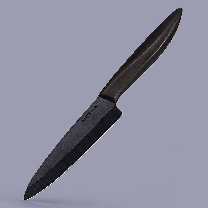 Middia Zwarte Keramische Fruit Mes In 4.5 Inch Paring Messen Kaas Mes Steak Mes Met Zwart Blad Keukengerei