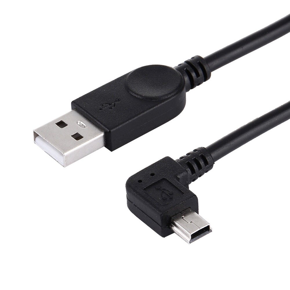 NUOLIANXIN Mini USB 5pin Maschio A Sinistra Ad Angolo di 90 gradi a USB 2.0 maschio cavo di dati