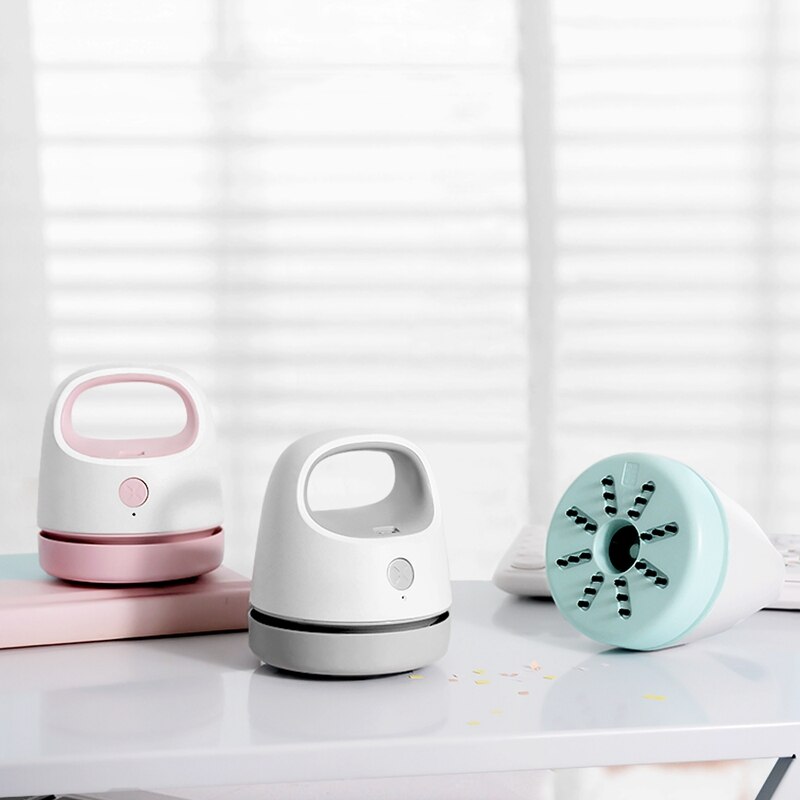 Portable Electric Desk Vacuum Cleaner Home, Office Desktop Cleaner Dust Collector for Notebook Computer Keyboard