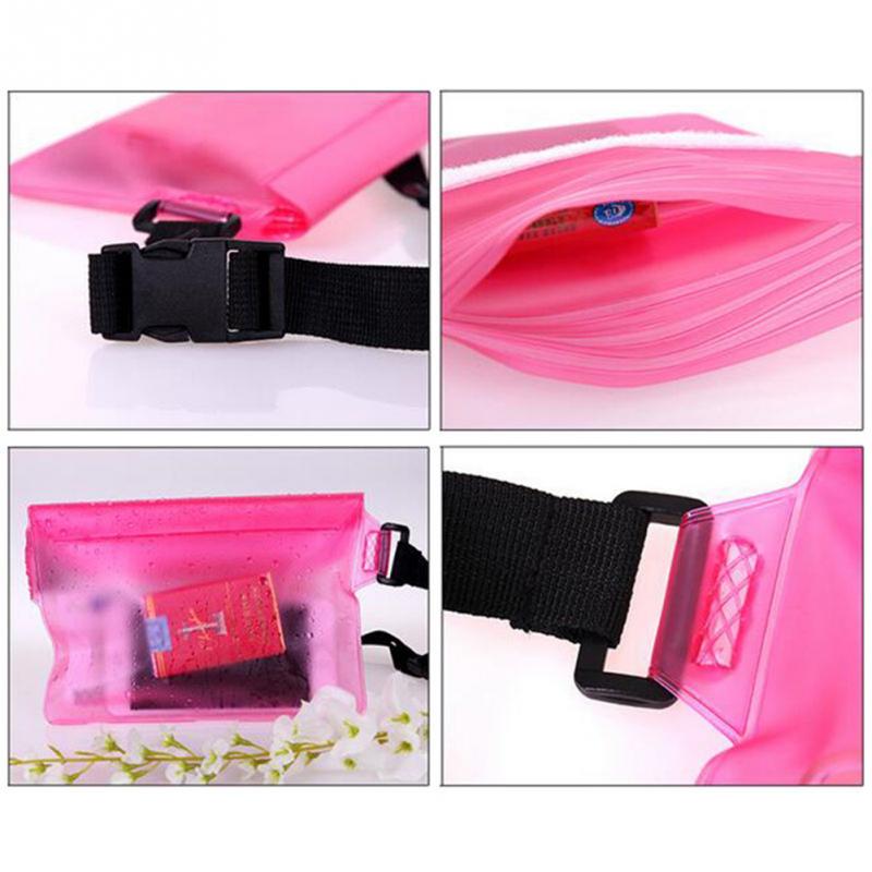 Drei Schichten Wasserdichte Unterwasser Taille Tasche fanny Pack Strand trocken Beutel Telefon fallen Brieftasche