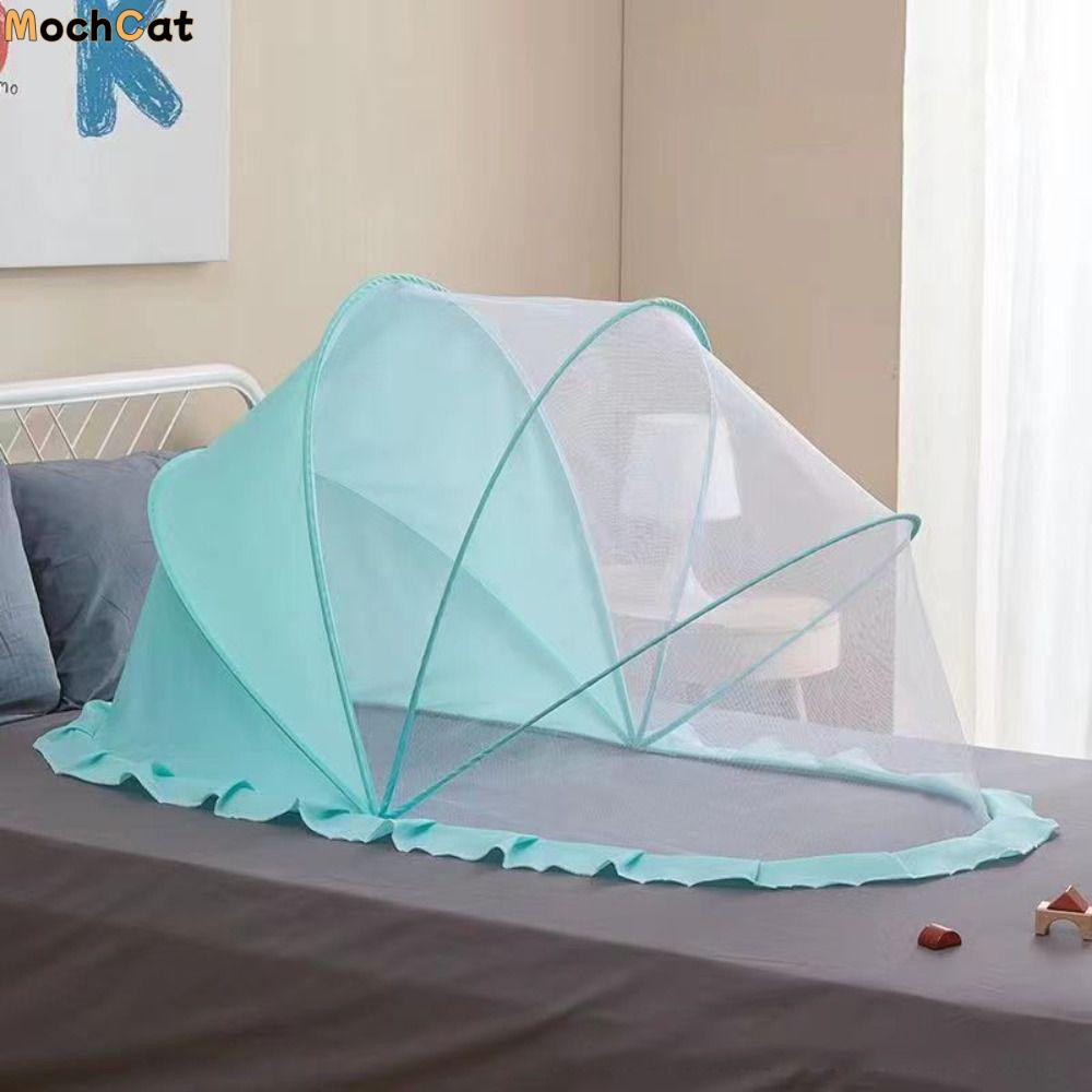 Folding Baby Crib Mosquitoes Net Breathable Full-Coverage Anti-mosquito Mesh Cover Soft Portable Crib Tent Summer