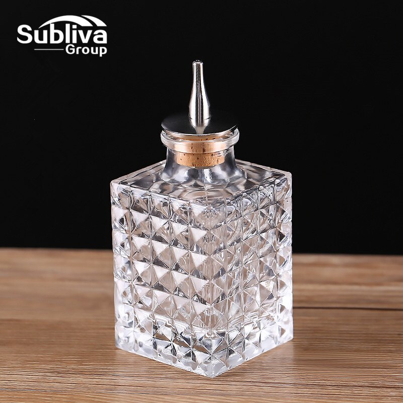 Dash Bottle100ml Bitter Bottle Glass Liquor Pourer Bar Tool Bartender Decanter Cocktail Barware