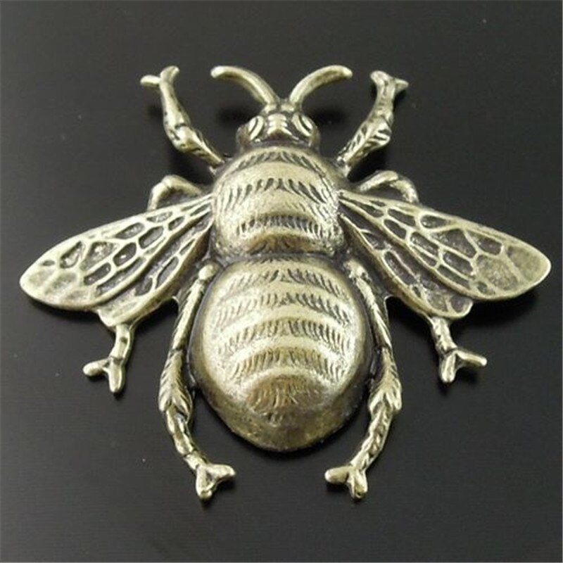 GraceAngie 12 stücke Antike Bronze Look Fliegen Bee Insekt Schmuck Charm Anhänger 40*37*7mm 08368 Handgemachte zubehör