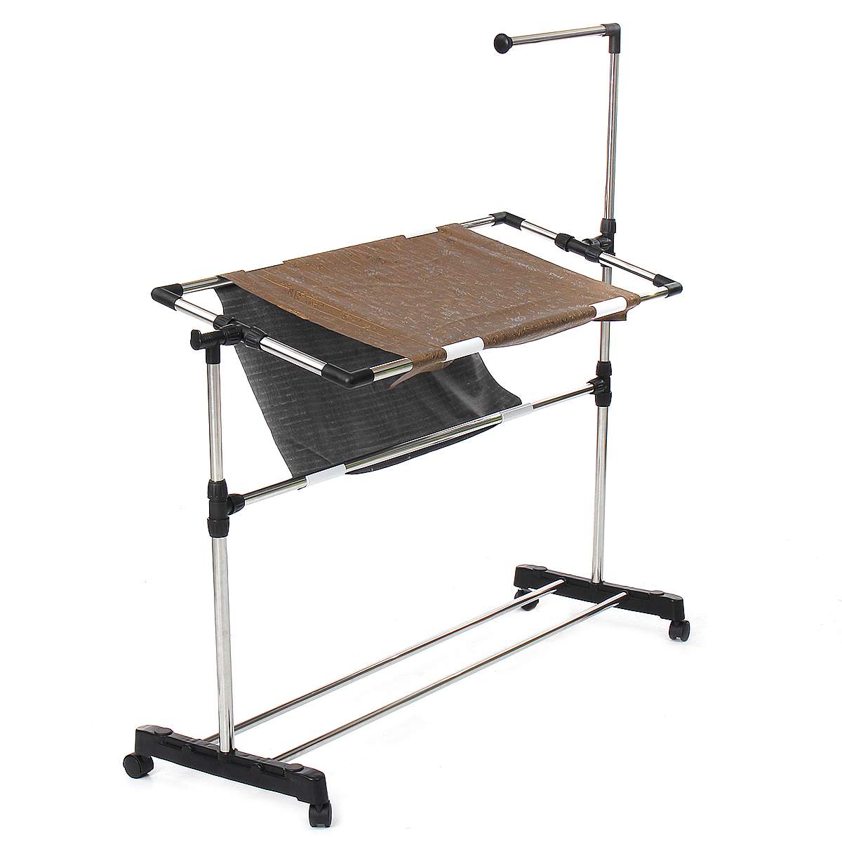 Stainless Steel Cross Stitch Frame tool Adjustable Chinese Cross Stitch Embroidery Floor Stand & Clothes Hanger stand Household