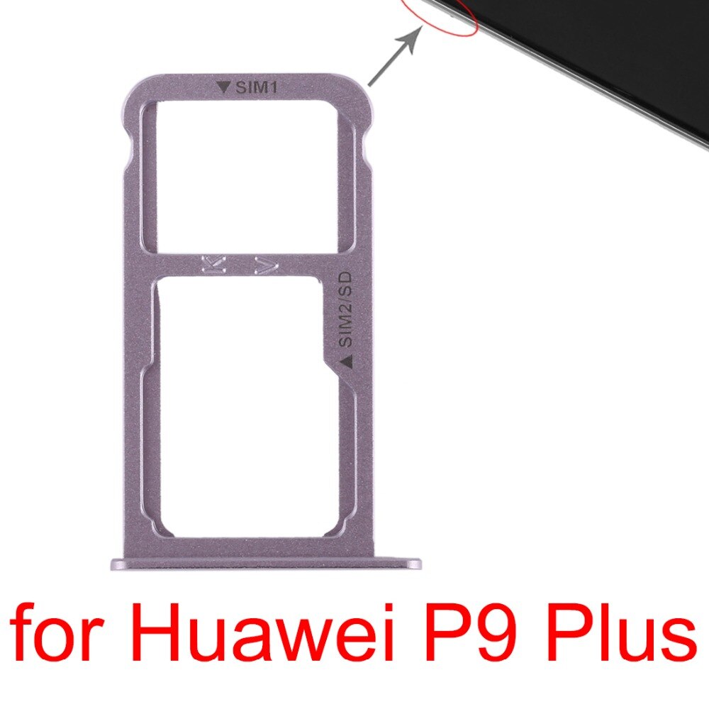 Plateau de carte SIM + plateau de carte SIM/plateau de carte Micro SD pour Huawei Honor 6A/Honor 5c/P9 Plus