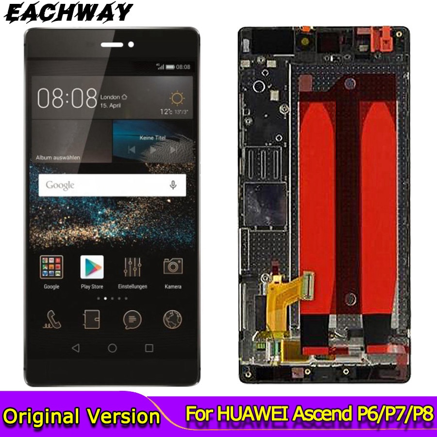 Lcd Voor Huawei Ascend P6 P7 P8 Voor Huawei P8 GRA_L09 GRA_UL00 GRA-L09 GRA-UL00 Lcd-scherm Ascend P6 P7 Display touch Digitizer