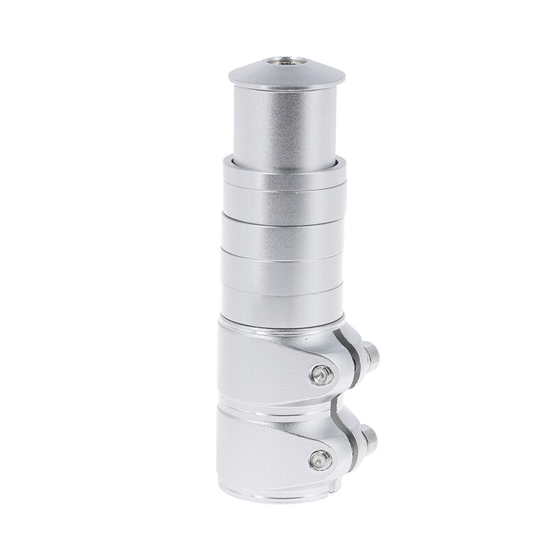 12cm bicicleta del manillar Extender tenedor madre aumento la extensión cabeza bicicleta tenedor extensor bicicletas de montaña MTB ciclismo partes: Silver