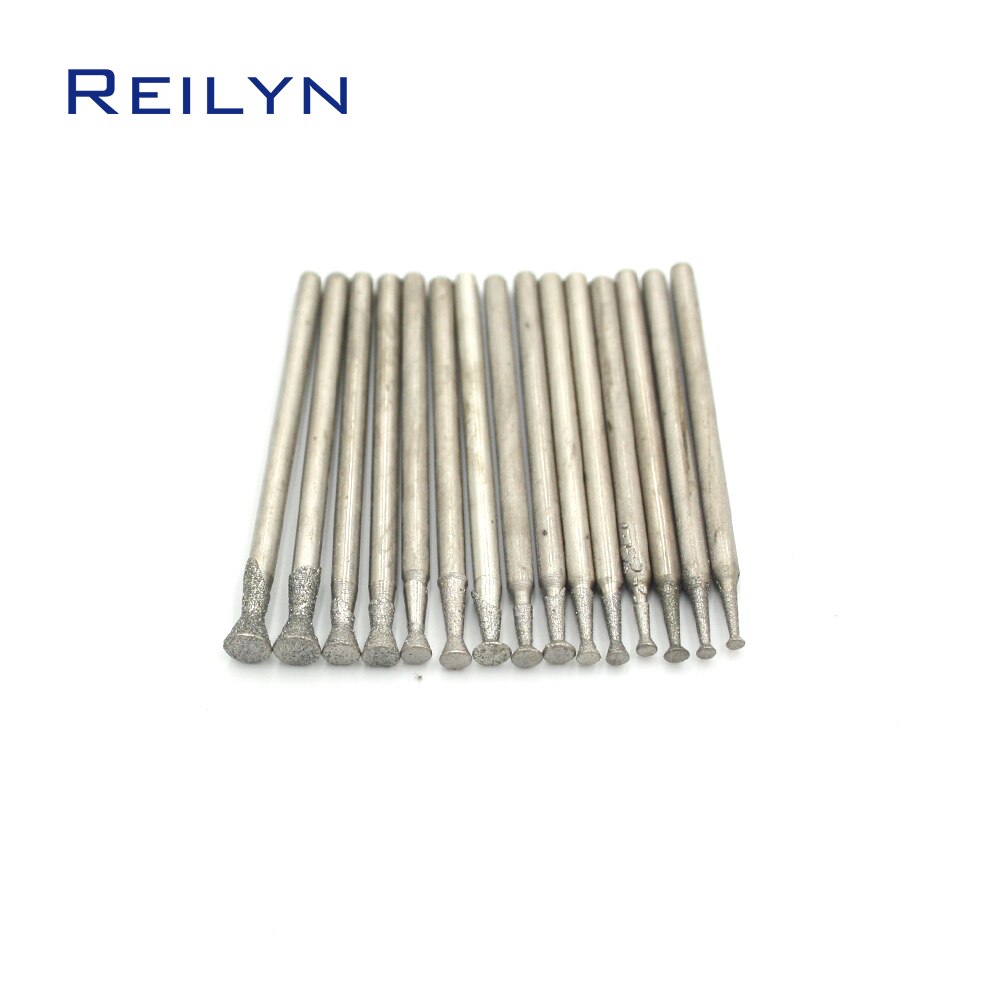 80 stücke/einstellen 2,35mm schaft schleifen Bits dremel werkzeuge polieren Schmirgel diamant Bits Peeling polieren Bits schleifen punkt