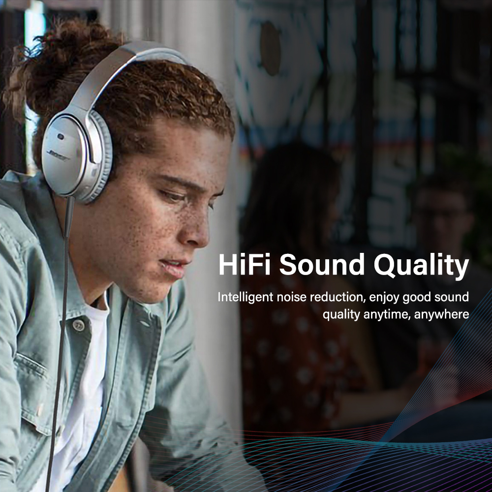 Cable de Audio HIFI Jack de 2,5mm a 3,5mm para Bose QC25 QC35 OE2 OE2I AE2 AE2i AKG JBL Cable de auriculares adaptador TRS enchufe Cable auxiliar 1,5 m