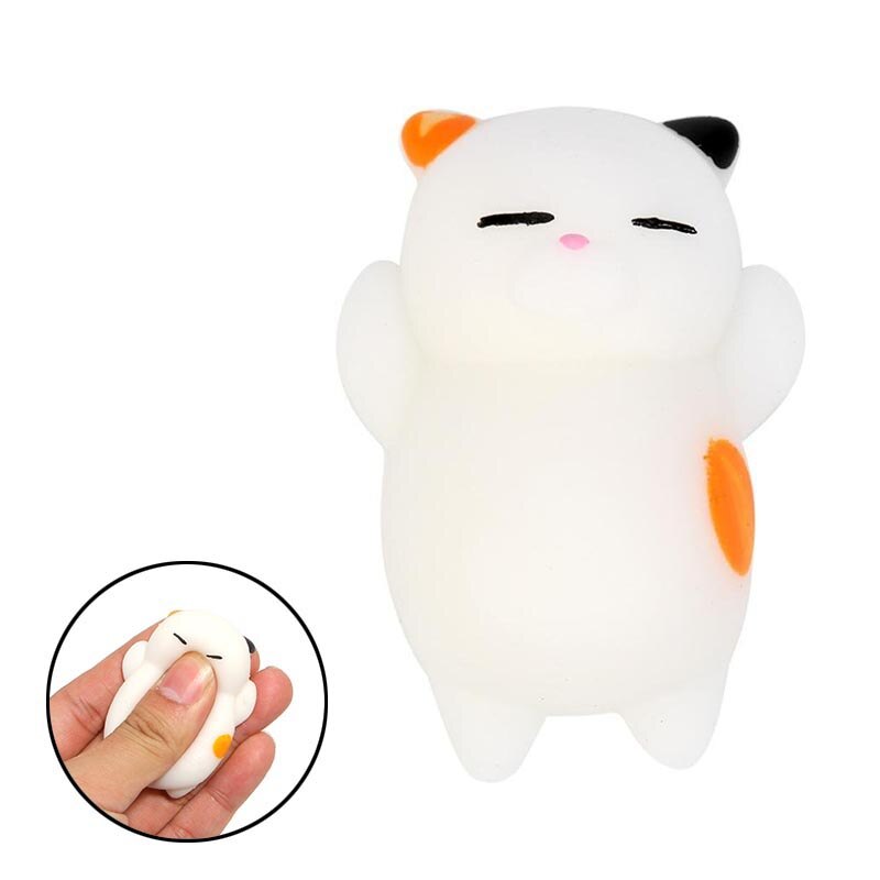 Jouet Squishy de chat de dessin animé, anti-Stress, à presser, décompression, Animal de guérison, Fidget, Vent: 03