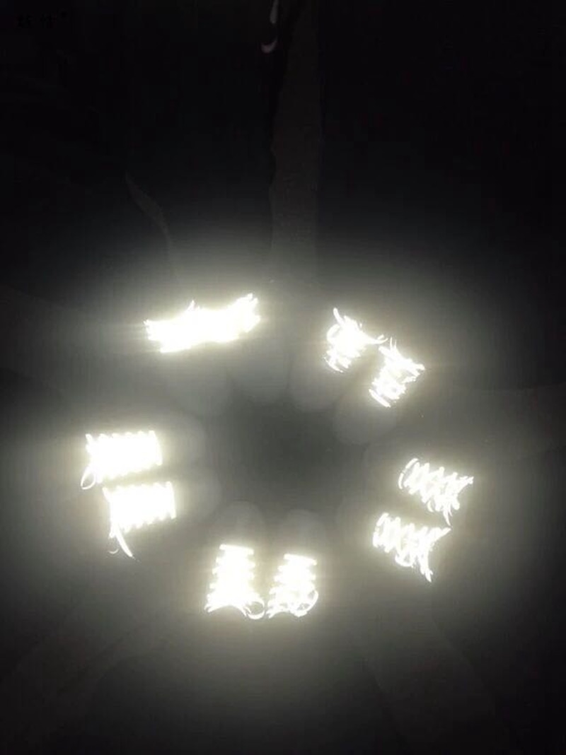 1 paar 3M Reflektierende Schnürsenkel Sneaker Schnürsenkel Laufschuhe Schnürsenkel unisex Schnürsenkel Leucht Leuchtende Schnürsenkel