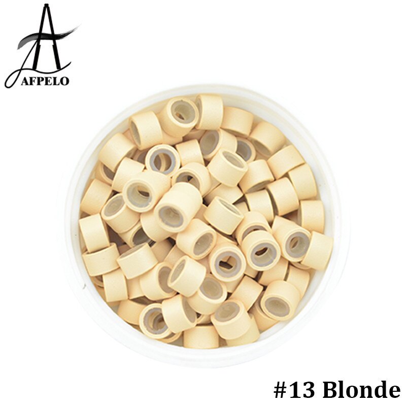 Micro Ring Silicone Rings/Links/Beads For Hair Extensions Microrings/Microlink With Silicone 5.0*3.0*3.0 4.5*2.5*3.0mm