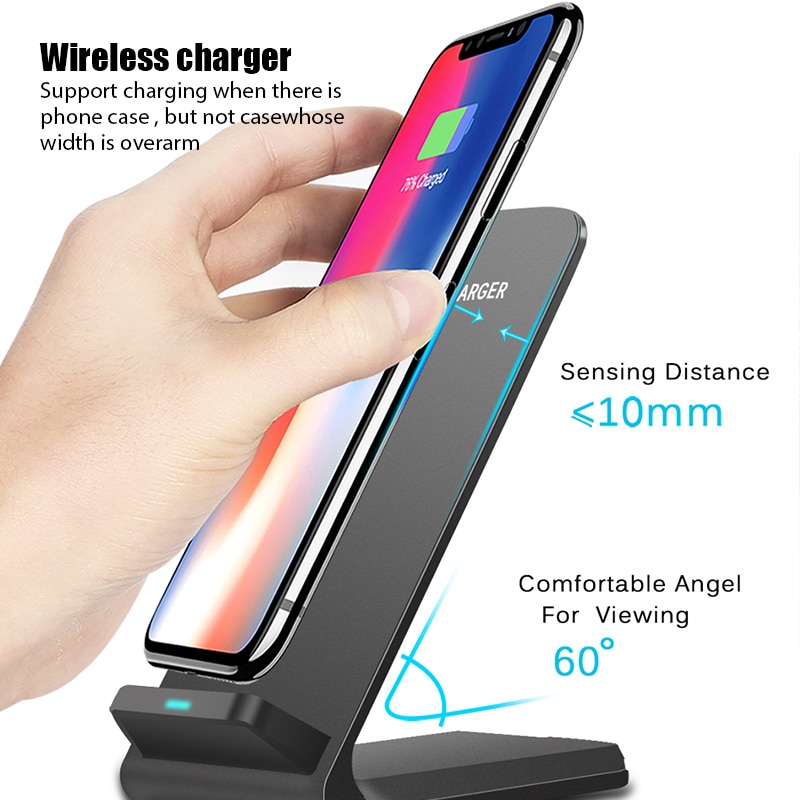 15W Snelle Wirelss Charger Voor Iphone 12 Pro Max X Xr Telefoon Houder Fast Charging Stand Voor Samsumg S20 s10 Note 20