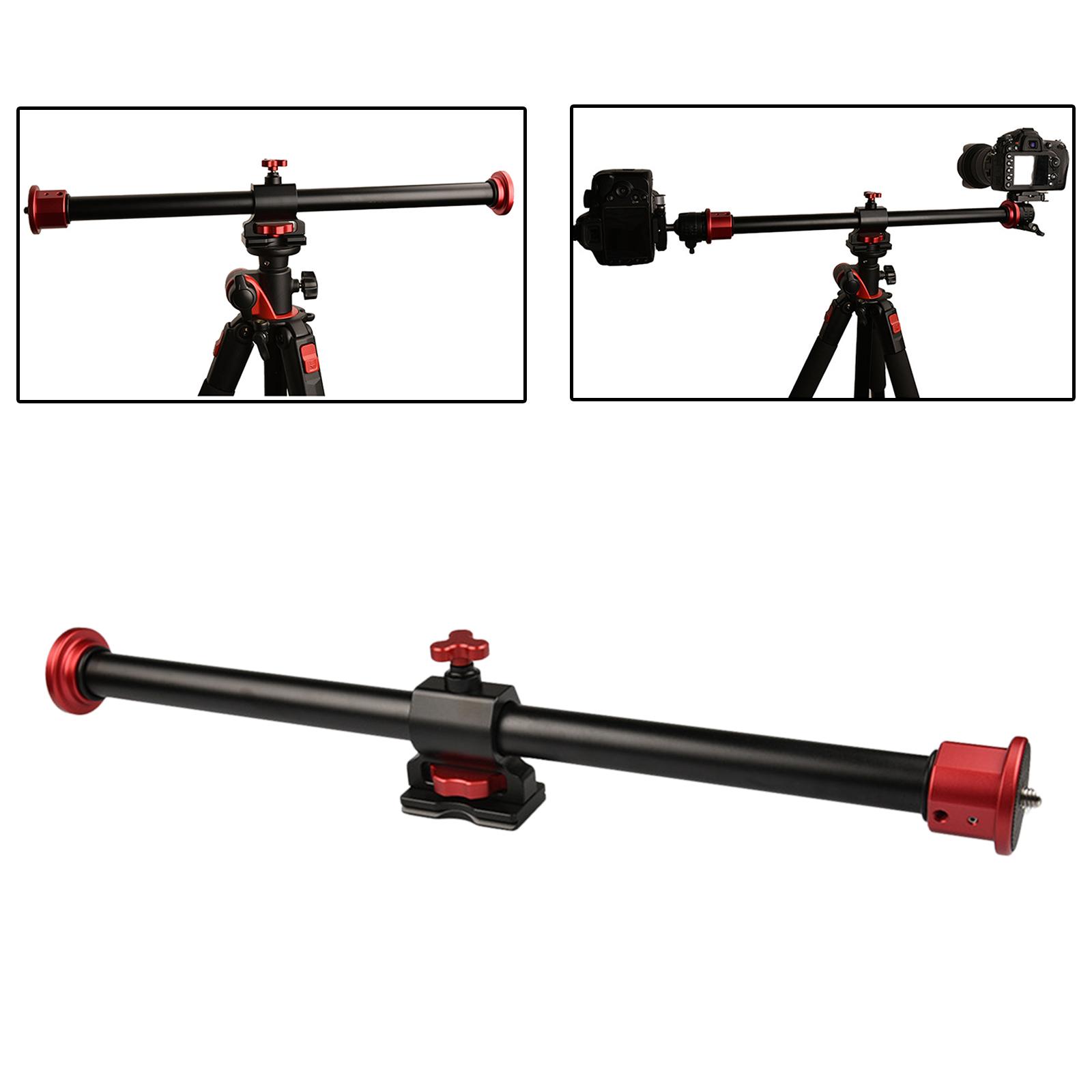 20 inch Horizontal Tripod Arm, Camera Tripod Boom Arm Extension Arm with 3/8-inch Screw for Studio Photography