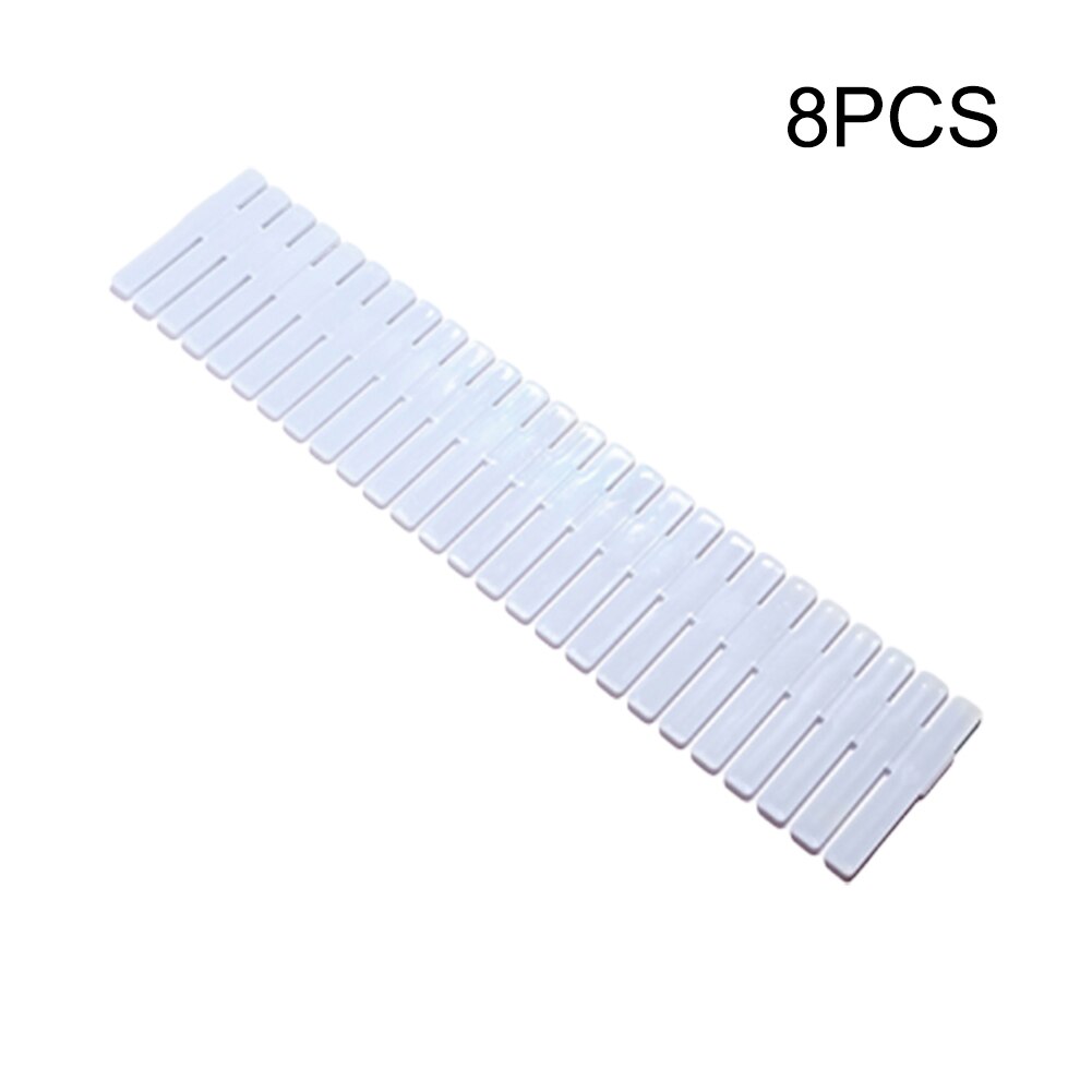 8 stuks plastic diy rooster lade verstelbare scheidingswand huishoudelijke benodigdheden opbergorganizer ruimtebesparend gereedschap: Blauw