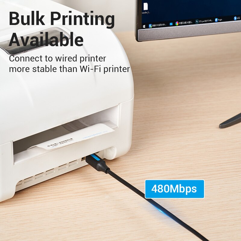 Tions USB C zu USB Drucker Kabel für MacBook Profi Scanner Fax maschine HP Kanon Dell Samsung Drucker Typ C 2,0 druck Kabel 2m